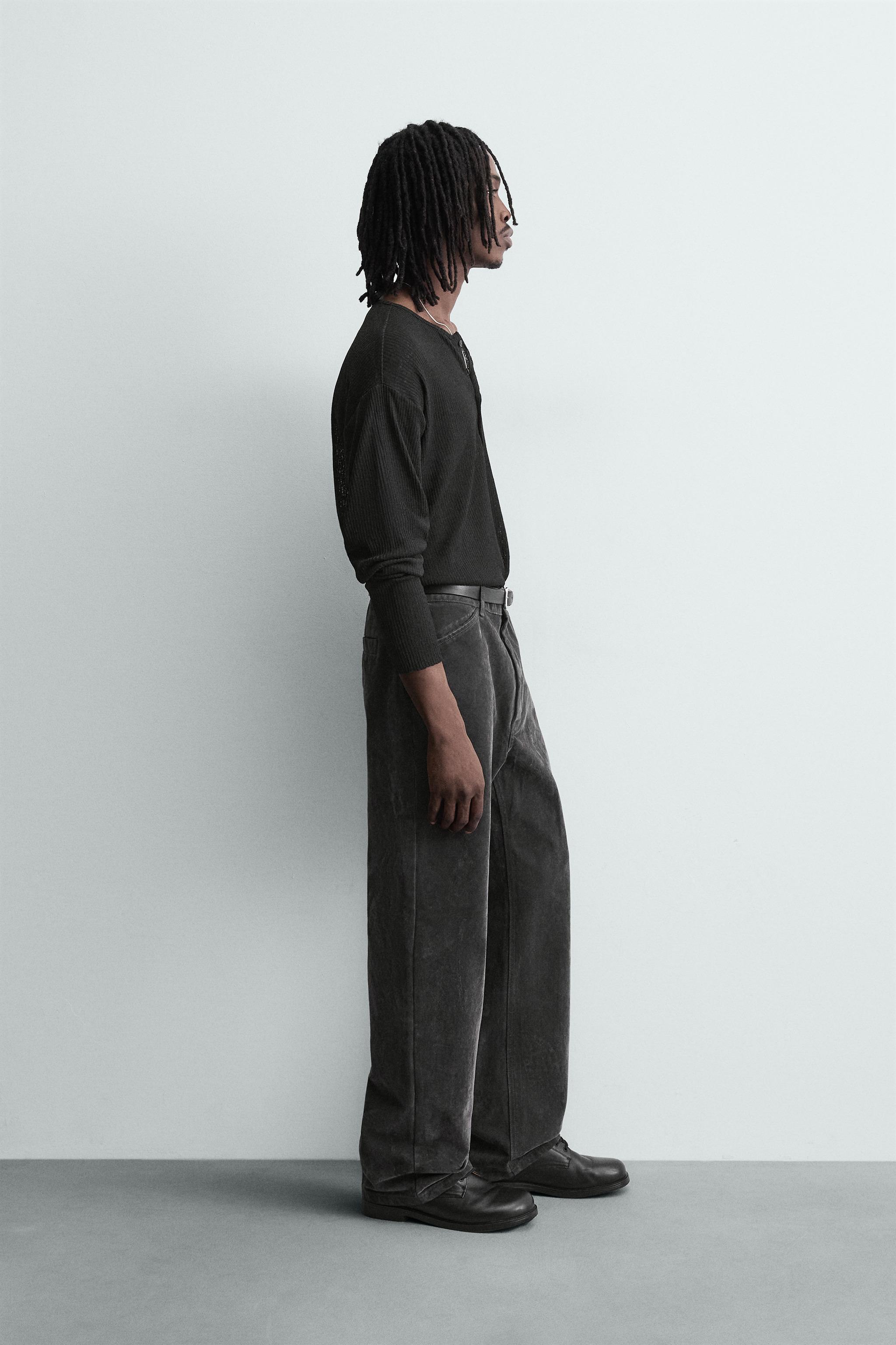 PANTALON RELAXED FIT FLOQUÉ